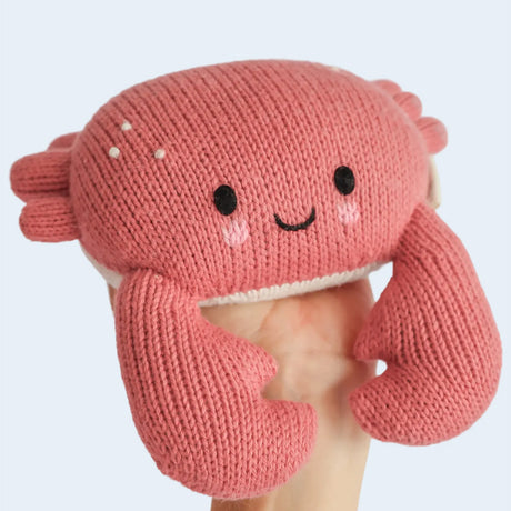 Cuddle Decor Cuddle Kind Baby Crab Coral front