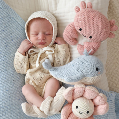 Cuddle Decor Cuddle Kind Baby Crab Blush lifestyle