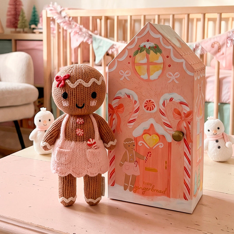 Cuddle Decor Baby Tiny Gingerbread Sugarplum Girl by Cuddle+Kind set