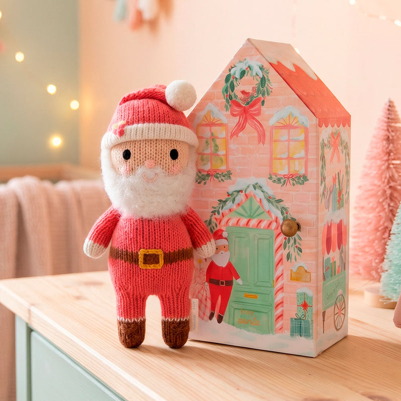 Cuddle Decor Tiny Santa by Cuddle+Kind set