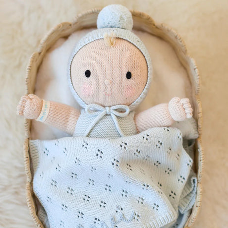 Cuddle Decor Cuddle Kind My First Baby Bluebell 14" front lifestyle