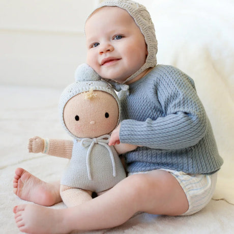 Cuddle Decor Cuddle Kind My First Baby Bluebell 14" front lifestyle