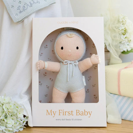 Cuddle Decor Cuddle Kind My First Baby Bluebell 14" front lifestyle