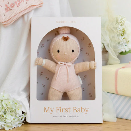 Cuddle Decor Cuddle Kind My First Baby Blush 14" front lifestyle