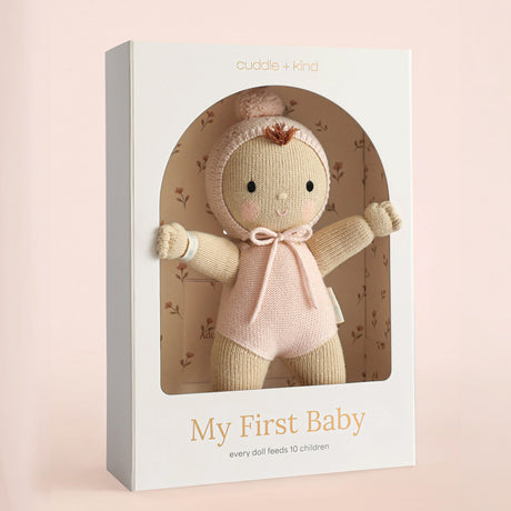 Cuddle Decor Cuddle Kind My First Baby Blush 14" front lifestyle