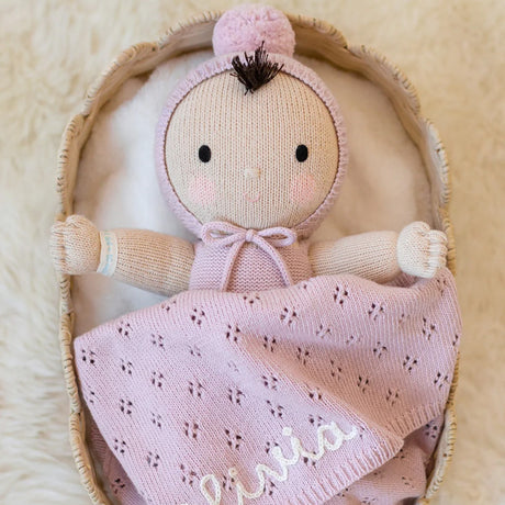 Cuddle Decor Cuddle Kind My First Baby Lavender 14" front lifestyle