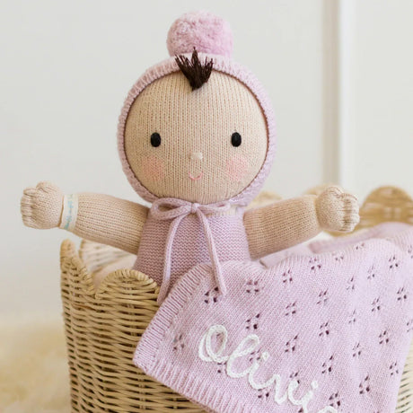 Cuddle Decor Cuddle Kind My First Baby Lavender 14" front lifestyle