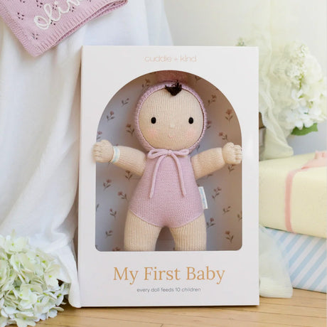 Cuddle Decor Cuddle Kind My First Baby Lavender 14" front lifestyle