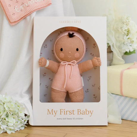 Cuddle Decor Cuddle Kind My First Baby Peach 14" front lifestyle