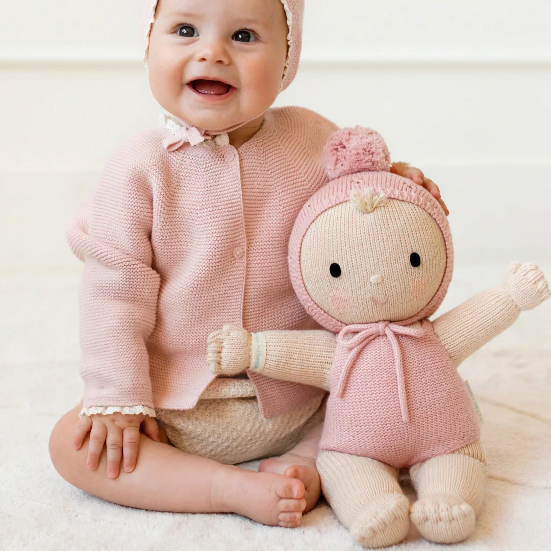 Cuddle Decor Cuddle Kind My First Baby Berry Rose lifestyle
