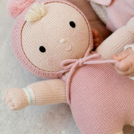 Cuddle Decor Cuddle Kind My First Baby Berry Rose close up