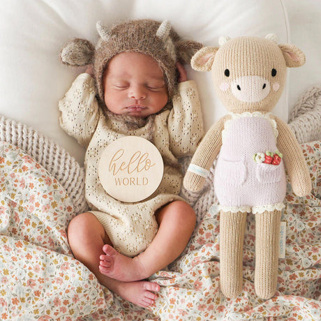 Cuddle Decor Cuddle Kind Ava the Cow Lavender lifestyle