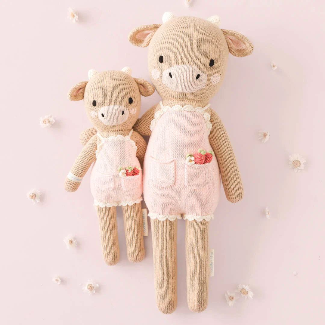 Cuddle Decor Cuddle Kind Ava the Cow Powder Pink set