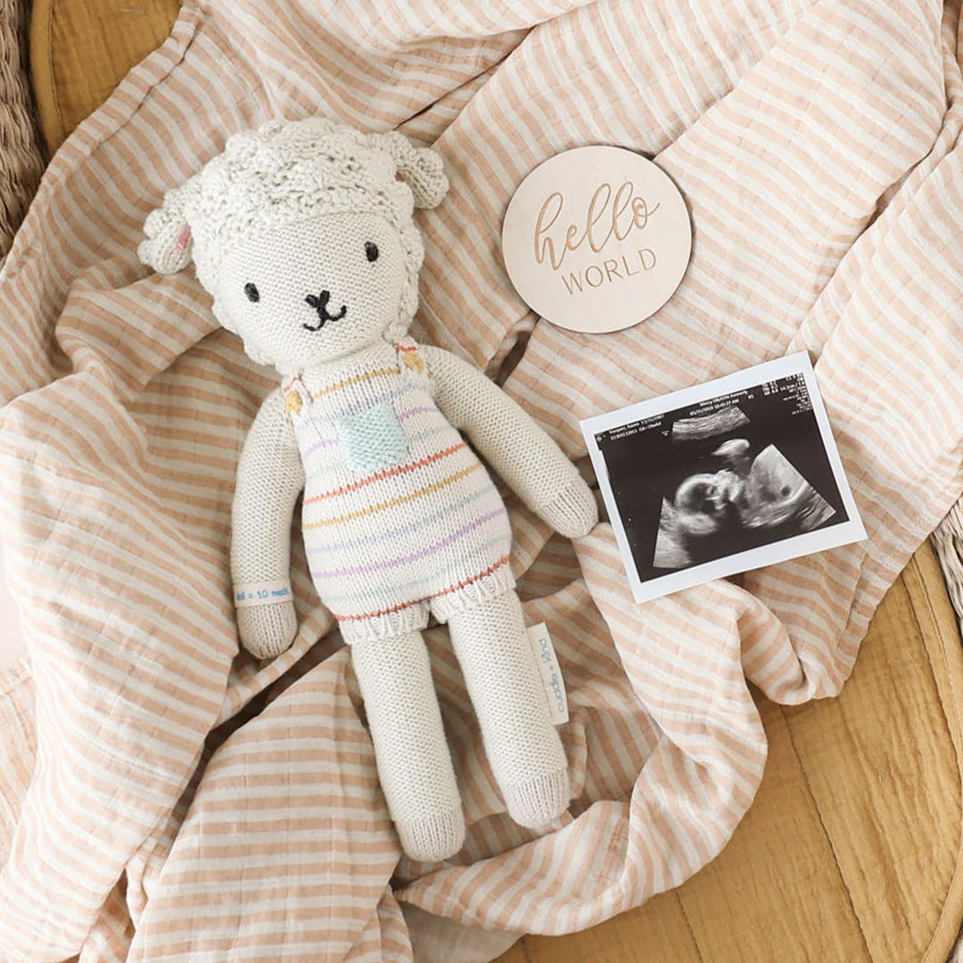 Cuddle Decor Avery the Lamb by Cuddle+Kind front lifestyle 2