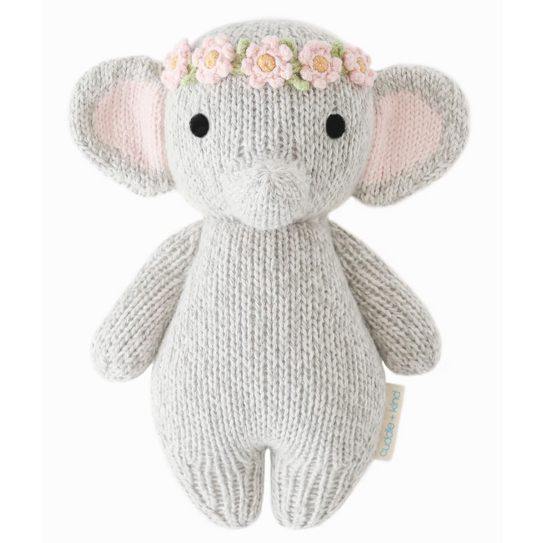 Cuddle Kind Baby Elephant Blush Floral 1