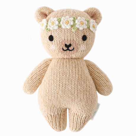 Cuddle Kind Baby Honey Bear Ivory Floral 1