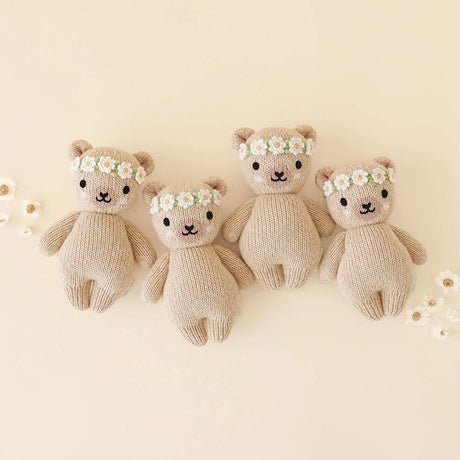 Cuddle Kind Baby Honey Bear Ivory Floral 5
