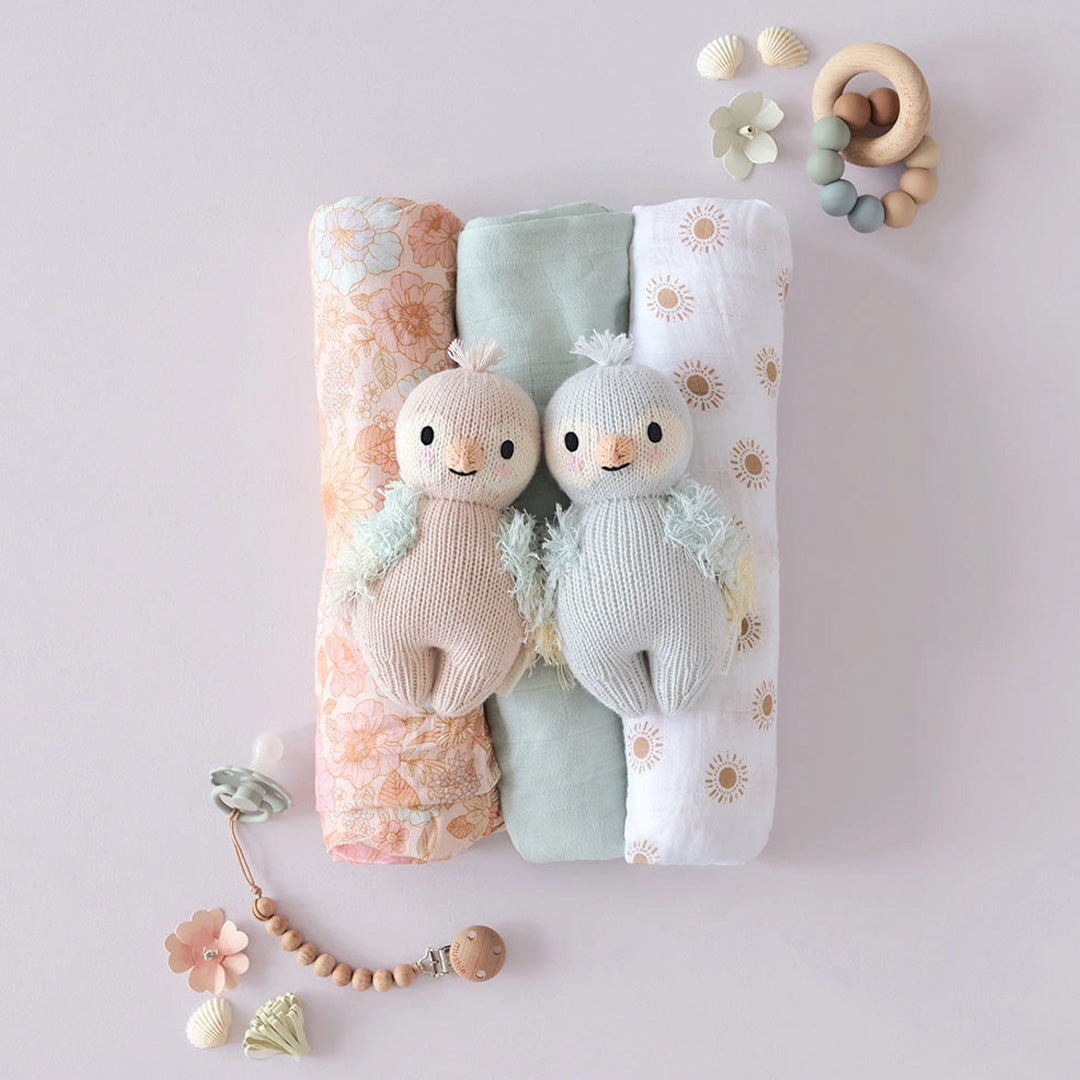 Cuddle Kind Baby Parrot Mauve 6