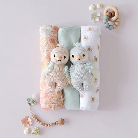 Cuddle Kind Baby Parrot Mauve 6