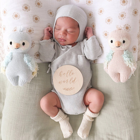 Cuddle Kind Baby Parrot Mauve 7