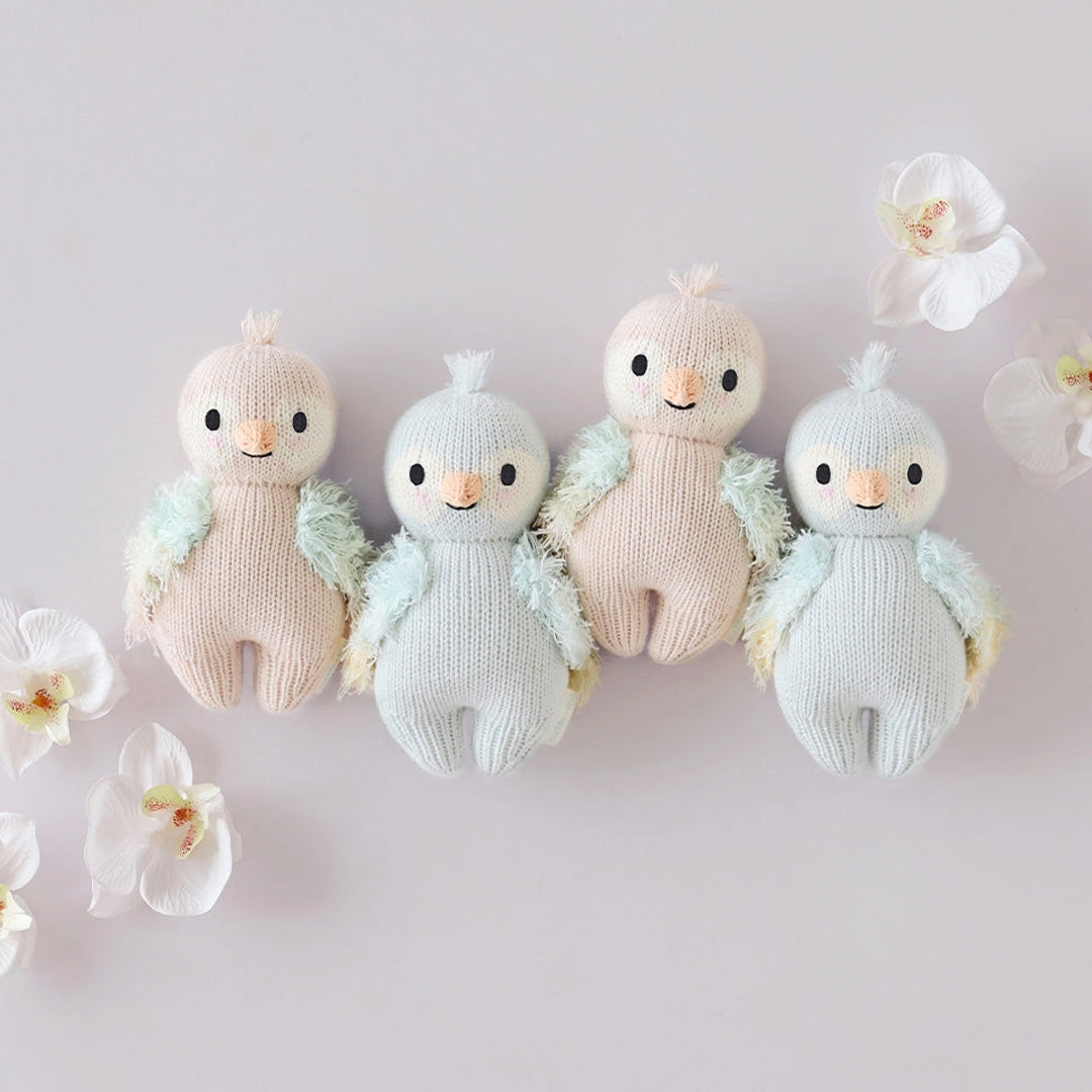 Cuddle Kind Baby Parrot Sky Blue 5