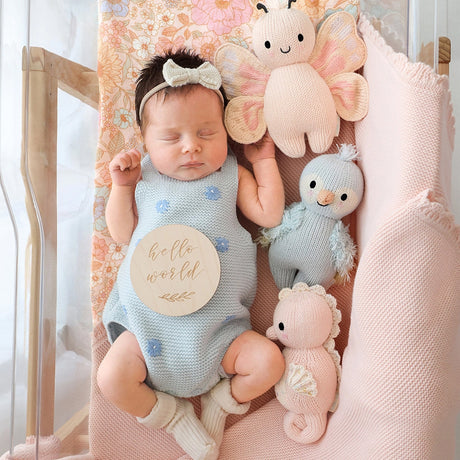 Cuddle Kind Baby Parrot Sky Blue 7