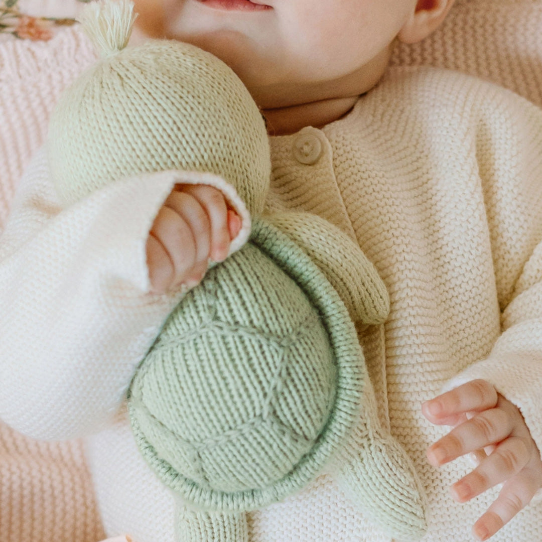 Cuddle Kind Baby Sea Turtle Kelp Green 8