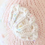Cuddle Decor Cuddle and Kind Baby Seahorse Powder Pink close up