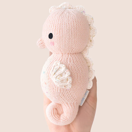 Cuddle Decor Cuddle and Kind Baby Seahorse Powder Pink close up