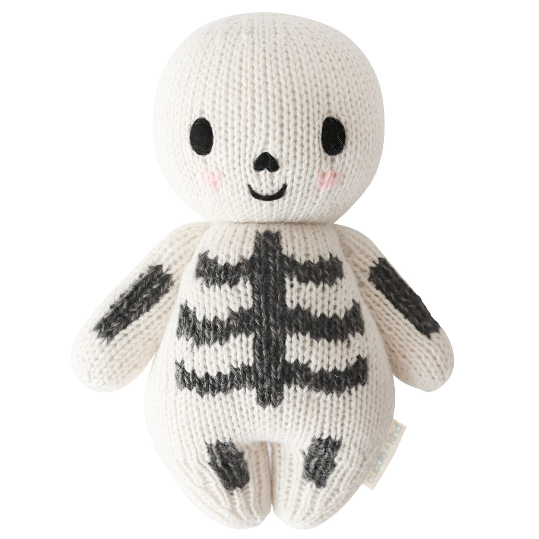 Cuddle Decor Cuddle Kind Baby Skeleton Charcoal 7"