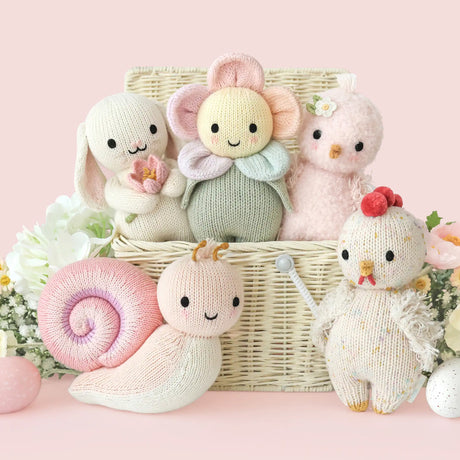 Cuddle Decor Baby Snail Peony by Cuddle+Kind set