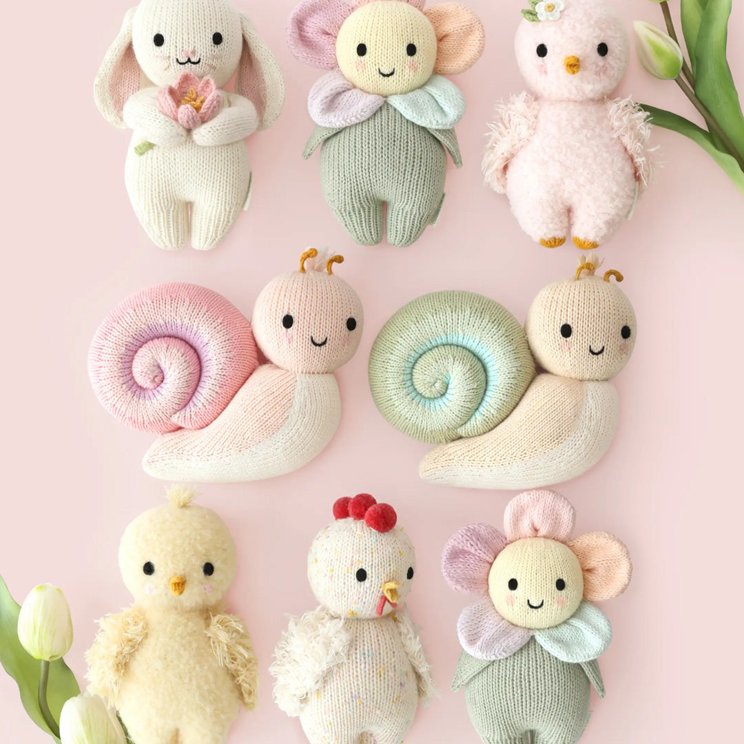 Cuddle Decor Baby Snail Peony by Cuddle+Kind lifestyle set