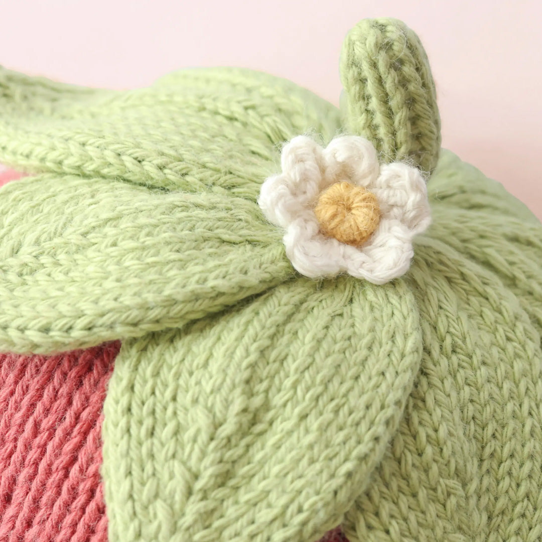 Cuddle Decor Cuddle and Kind Baby Strawberry Red close up