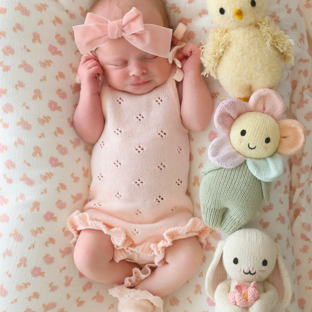 Cuddle Decor Cuddle and Kind Baby Bunny Blooming Tulip lifestyle