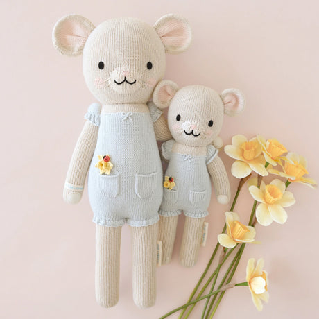 Cuddle Decor Cuddle and Kind Beatrice the Mouse Periwinkle set