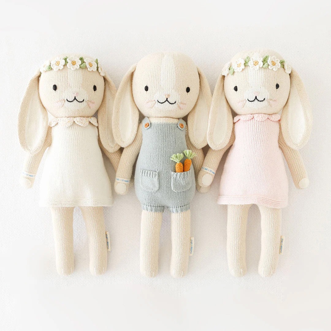 Cuddle Decor Cuddle Kind Hannah the Bunny Ivory set