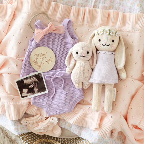 Cuddle Decor Cuddle Kind Hannah the Bunny Violet set
