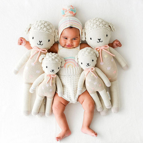 Cuddle Decor Lucy the Lamb Pastel by Cuddle+Kind lifestyle 1