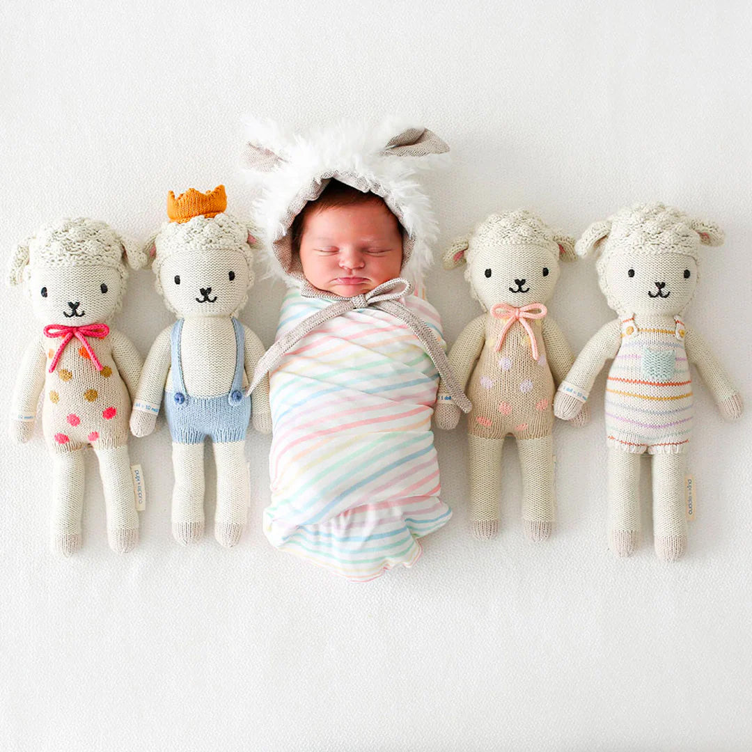 Cuddle Decor Lucy the Lamb Pastel by Cuddle+Kind lifestyle 3