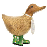 DCUK Floral Boots Ducky GREEN front