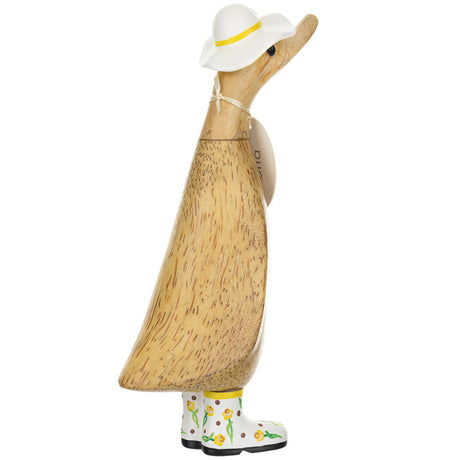 DCUK DCUK Flower Hat and Boot Duckling Daffodil 8.8" back