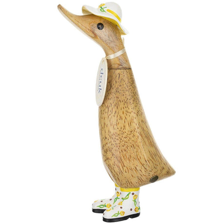 DCUK DCUK Flower Hat and Boot Duckling Daffodil 8.8" front