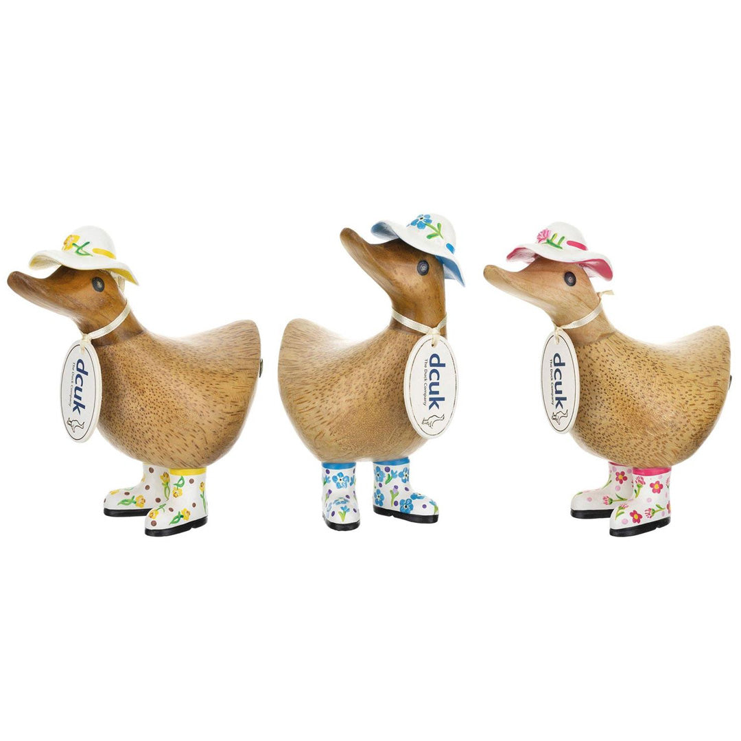 DCUK Flower Hat and Boot Ducky set 6" 