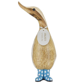 DCUK Spotty Boots Duckling BLUE