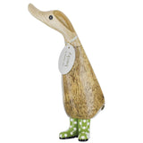 DCUK Spotty Boots Duckling GREEN