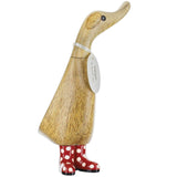 DCUK Spotty Boots Duckling RED