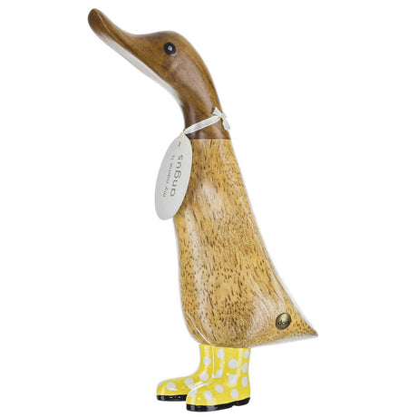 DCUK Spotty Boots Duckling YELLOW