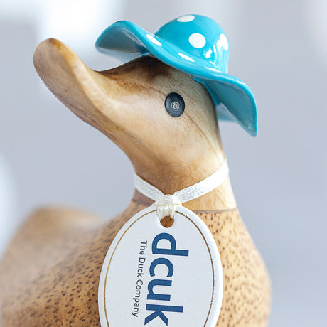DCUK Spotty Hat & Boots Ducky BLUE close up
