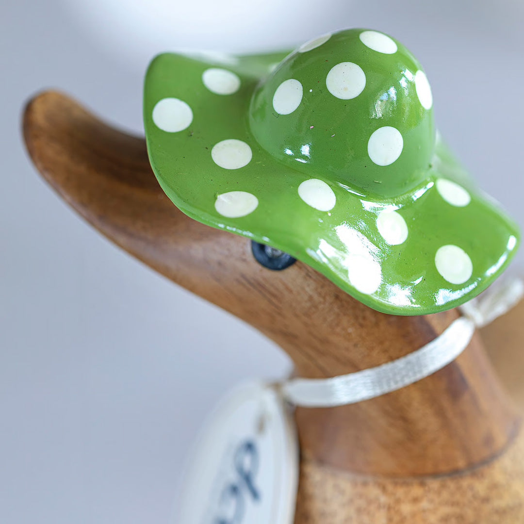 DCUK Spotty Hat & Boots Ducky GREEN lifestyle close up 2