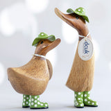 DCUK Spotty Hat & Boots Ducky GREEN lifestyle close up set